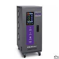 Qoltec Three-phase AVR MULTIPROTECTION voltage stabiliser | 10kVA | Accuracy ± 3% | 3-phase servo motor | LCD | Expert Line