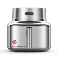 Cosori ICONIC Single stainless steel hot air fryer (stainless steel, 1,725 ??watts, basket 6.2 liters)