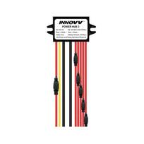 INNOVV Power Hub 3: a waterproof 12 V power splitter for 5 devices, featuring battery protection and fuses