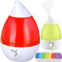 Klimato priemonės // Oro valytuvai // -nawilżacz powietrza dyfuzor cichy lampka led 7 kolorów 25w jonizator 2.6l -e683