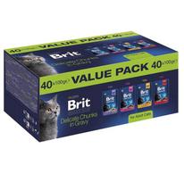 BRIT Premium by Nature Value pack Adult Box - wet cat food - 40x100g
