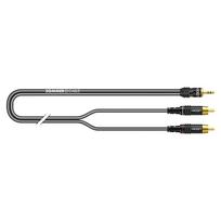 Sommer Cable ON2A-0100-SW - kabel stereo mini jack - 2 RCA, 1,00 m
