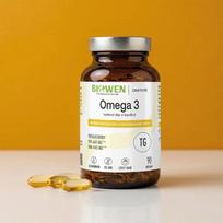 BIOWEN Omega 3 - 660 mg EPA, 440 mg DHA – food supplement for humans – 90 capsules