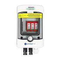 Switchgear attached DC hermetic IP65 EMITTER with DC surge arrester Dehn 1000V type 2, 1x PV string, 1x MPPT