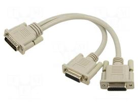 Cable | D-Sub 26pin HD socket x2,D-Sub 26pin HD plug | PVC | beige