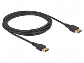Cable | DisplayPort plug,both sides | DisplayPort 1.4 | 3m | black