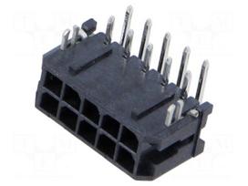 Connector: wire-board | socket | male | PIN: 10 | Micro-Fit 3.0 | 3mm