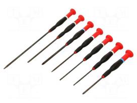 Screwdriver: precision-set | Phillips,slot | 7pcs.