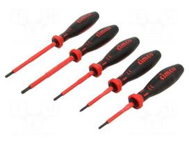 Screwdriver: insulated-set | Torx® | TX8,TX10,T15,T20,T25 | 5pcs.