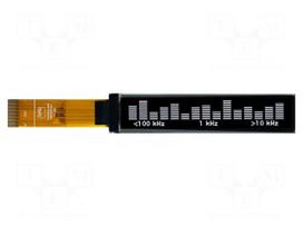 Display: OLED | graphical | 2.55" | 206x36 | Dim: 70.77x15.14x2.01mm