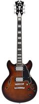 D'Angelico Premier Mini DC Brown Burst gitara elektryczna