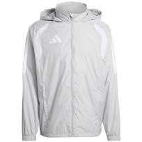 Kurtka dla dzieci adidas Tiro 26 League Windbreaker szara KT2426 140cm