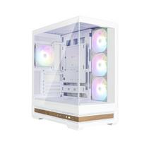 Zalman P40 NAMU, ATX Mid Tower PC Case, 4  x 120mm ARGB Fans, White