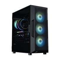 Zalman I3 NEO ARGB V2, ATX Mid Tower PC Case, 4 x 120mm ARGB Fans, Black