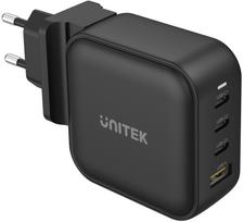 Įkroviklis Unitek GaN 4 prievadai, PD 100W QC3.0 Black