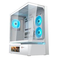 COUGAR korpusas Midi-Tower CFV235 Vision, ARGB, stiklas, White