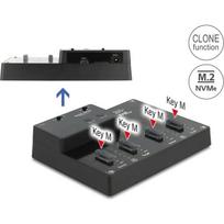 Delock dokstacija M.2 4 x M.2 NVMe PCIe SSD su klonavimo funkcija