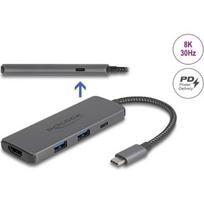 Delock DeLOCK USB Type-C dokstacija 8K - HDMI/USB/PD 3.0 100 W