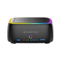 Conceptronic CONCEPTRONIC Kietojo disko dėklas 2.5/3.5"HDD/SSD 2xUSB-A Black