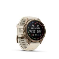 Išmanusis laikrodis Garmin  Fenix 9 Pro – 43mm\nAutumn Gold Titanium with Cream/French Grey Silicone Band