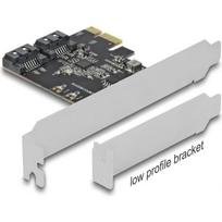 Tinklo plokštė Delock DeLOCK 2 prievadų SATA PCI Express kortelės adapteris