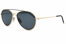 Akiniai nuo saulės THOM BROWNE unisex TB109ATGLDBLK (Lęšis/Nosis/Šoninė dalis) 53/20/141 mm
