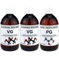 Glicerinas 2 vnt. glikolis 0,5 l rinkinys Chosa rudos spalvos