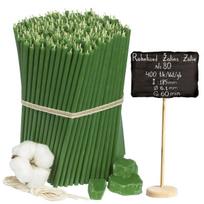 Bažnytinės žvakės Diveevo „Žalios“ N80, 400 vnt., 2kg