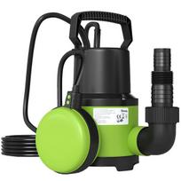 Panardinamasis vandens siurblys, 400 W, našumas 9000 l/val., su plūdiniu jungikliu, 5 m kėlimo aukštis, žalias