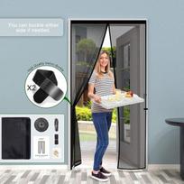 Magnetinis tinklelis nuo vabzdžių balkonų ir terasų durims be gręžimo 90x210 cm — tinklelis nuo vabzdžių, magnetinė užuolaida, apsauga nuo vabzdžių, tinklelis šunims, tinklelis su lipduku, apsauga nuo uodų, balkono tinklelis