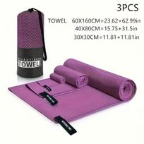 Sportinis mikropluošto rankšluostis, labai sugeriantis, 1 vnt., Rose Red - expand