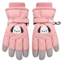 Neperšlampamos sniego pirštinės mergaitėms be Snazzy RN-008, rožinės, 16 cm
