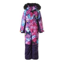 Huppa Mergaičių žieminis kombinezonas JETTA 1, pink pattern/ dark lilac