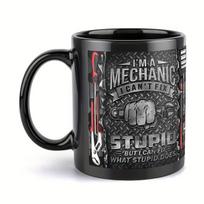 Keramikinis mechaniko tematikos kavos puodelis, 11 oz (315 ml)