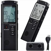 Diktofonas Skaitmeninis Diktofonas 8GB Su LCD Ekranu, MP3 Grotuvu Ir Ausinėmis