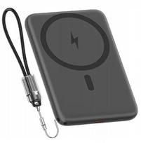 BOSTE IŠORINĖ BATERIJA (POWER BANK) SU MAGSAFE BELAIDŽIU ĮKROVIMU IR PD 20W USB-C KABELIU