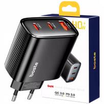 BOSTE universalus tinklo įkroviklis telefonui 2xUSB-C USB-A 40W GaN - CE