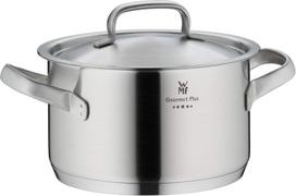 Wmf puodų rinkinys 5 dalių gourmet plus su vidine skale, garų išleidimo anga, tuščiavidurės rankenos, metalinis dangtis, cromargan® nerūdijantis plienas, tinka indukcinėms kaitlentėms, galima plauti indaplovėje