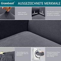 Granbest labai tampus sofos užvalkalas, modernus sofos užtiesalas, žakardinis elastinis sofos užvalkalas svetainėms, apsauga nuo šunų ir naminių gyvūnų
