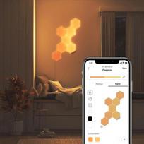 Moduliniai apšvietimo skydeliai - Nanoleaf - NL52-K-7002HB-7PK - Elegantiškas medis - LED - Jutiklinis