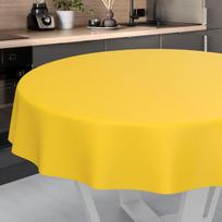 Anro aliejinė staltiesė, skalbiama, aliejinė, sodo staltiesė, lauko, vidaus, apvali, 100 cm, Cutting Edge, geltona
