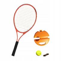 Solo Tennis Tool Teniso treniruoklis treniruotėms patalpose, raudonas