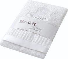 Booulfi kūdikio antklodė naujagimiui krikštynų antklodės neutrali unisex balta antklodė mergaitėms berniukams 94 x 115 cm