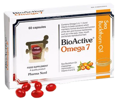 PHARMA NORD Omega7 Bioactive šaltalankių aliejaus kapsulės, 60 vnt.