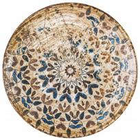 Porcelianinė desertinė lėkštė apvali smėlio spalvos vintage Wilmax 21 cm