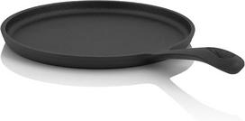 Bbq-toro keptuvė blynams iš ketaus, skersmuo 19 cm, apvali, ketaus keptuvė-grilis, paruošta naudojimui, keptuvė blynams, keptuvė krepams, keptuvė blynams, keptuvė kiaušiniams, tortilijoms
