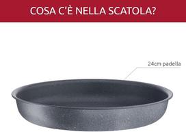 Lagostina Ingenio Mineralis Green keptuvė, skersmuo 24 cm, 100% perdirbta, skirta dujinėms, orkaitės ir indukcinėms viryklėms su kepimo indikatoriumi, galima naudoti su nuimama rankena