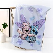 Dasiautoem animacinis pledas, vilnonis pledas, animacinis flanelinis pledas, stitch fleece pledas, 150 x 130 cm, minkštas pledas, purus pledas, mielas pledas, dovanos gimtadieniui, vaikams, berniukams, mergaitėms