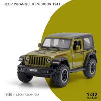 1:32 mastelio Jeep Wrangler Rubicon lydinio modelinis automobilis Metalinis liejamas kolekcinis transporto priemonės modelis Garso ir šviesos žaislas vaikams Kalėdų dovana mėlyna