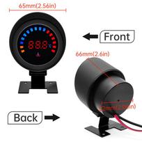 Skaitmeninis LCD °C Vandens Temperatūros Matuoklis su Davikliu Automobiliui, Sunkvežimiui, Valtimi black
